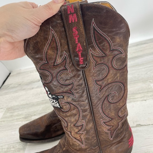 Game Day NEW Aggies New Mexico State Western Cowboy Boys Size 11.5 - Picture 4 of 8